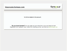 Tablet Screenshot of hlasovanie.formees.com