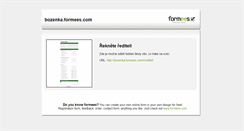 Desktop Screenshot of bozenka.formees.com