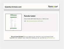 Tablet Screenshot of bozenka.formees.com