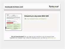 Tablet Screenshot of maskaszk.formees.com