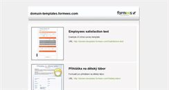 Desktop Screenshot of domain-templates.formees.com