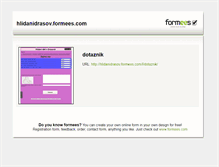 Tablet Screenshot of hlidanidrasov.formees.com